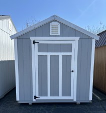 8 x 12 Grey Utility Shed 01